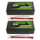 OVONIC Lipo Battery 5000mAh 100C 7.4V 2S RC Battery with Deans T Connector for RC Plane DJI Quadcopter RC Airplane RC Helicopter RC Car Truck Boat 2pcs