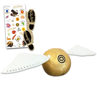Snitch Harry Potter Plush Set - Harry Potter Snitch Bundle with Harry Potter Snitch Toy, Harry Potter Stickers, More   Harry Potter Golden Snitch Toy