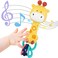 WHNKFB Baby Rattle Musical Toy, Light-Up Teething &amp; Chew Sensory Toy for 6-12-18 Months, BPA-Free Soft Rubber &amp; ABS, Soothing Toy for Baby Girl &amp; Boy, Perfect Gift for 1+ Year Old (Giraffe)