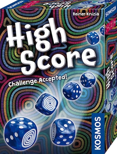 Thames &amp; Kosmos High Score   2 Language English and German   Dice Game  Luck Game   Board Game   Family Game   2 to 5 Players   Ages 8+