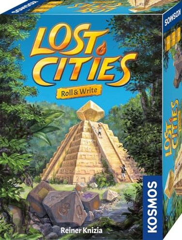 Lost Cities: Roll &amp; Write   A Family Friendly Game from Kosmos Games  by Reiner Knizia   for 2 to 5 Players, Ages 8 and up