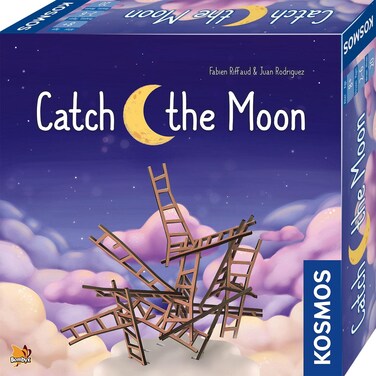 Catch The Moon   Dexterity Stacking Board Game for 1 to 6 Players   Beautiful Design &amp; Whimsical Theme, Balance Wooden Ladders to Reach The Moon   Family Game Night Favorite   Ages 8+
