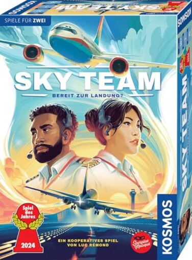 Kosmos 684044 Sky Team - Ready to Landing? Game of The Year 2024, Cooperative Game for 2 People from 10 Years, Strategy Game, Board Game