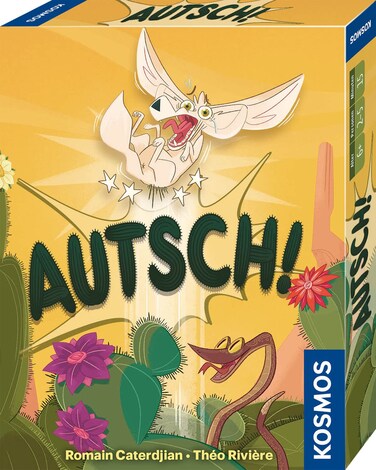 KOSMOS 741778 Autsch! The Quick Card Game for Friends, Children and the Whole Family, for 2-5 People, from 6 Years, Collect the Most Valuable Cactus Flowers without Peking You