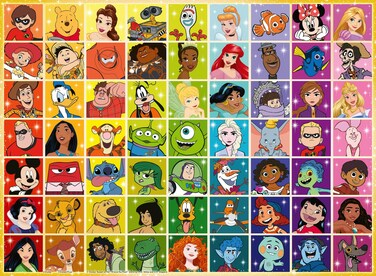 Ravensburger Disney Pixar Color Palette - 100-piece Jigsaw Puzzle for Kids   Unique, Perfectly Interlocking Pieces   Durable, Glare-Free Design   FSC-Certified Materials   Ideal for Ages 6+