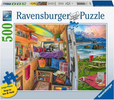 Ravensburger Rig Views - 500 Piece Large Format Jigsaw Puzzle   Unique Design with Softclick Technology   Ideal for Adults and Kids   Durable Pieces   Eco-Friendly Materials