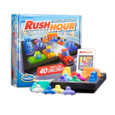 ThinkFun Rush Hour Traffic Jam Logic Game - Engaging STEM Toy for Kids Age 8 and Up   Enhances Reasoning &amp; Planning Skills   Over 20 Awards Winner   Trusted Worldwide Seller for Over 20 Years
