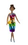 Simba 105733448ETS Steffi Love Rainbow Dress Deluxe Steffi in Sequin Dress with Rainbow Pattern and Swap Function Including Accessories, 29 cm, from 3 Years
