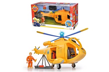 Simba 109252576038 Fireman Pilot Sam Helicopter Wallaby II with Figurine, RED, 38x18x20