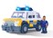 Simba - Fireman Sam - 4x4 Police - 19 cm Vehicle + Articulated Figure - Sound Functions - 109252578038, White