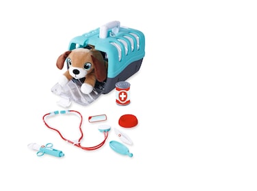 Simba 105541003 Veterinary Case, Plush and 24 cm, Accessories, 7 Pieces, 25 x 18 x 17 cm, from 3 Years