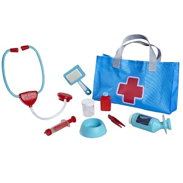 Simba Toys: Veterinary &amp; Pet Care Set - Blue &amp; Red - 7pc Toy Medical &amp; Grooming Tools, Doctor Vet Bag, Animal Hospital Pretend Play, Kids Ages 3+