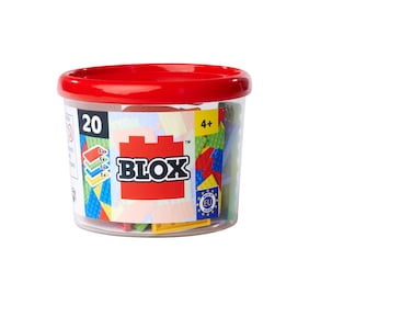 Simba Blox 20 Plates with 32 Nubs, Building Plate for Children from 3 Years, 4 Colours, Clamping Blocks, Building Blocks, Fully Compatible with Many Other Manufacturers