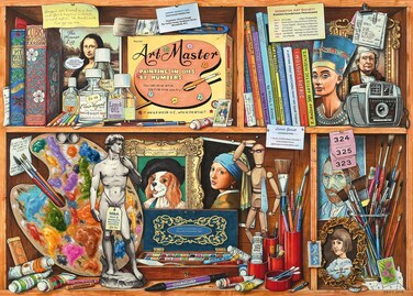 Wonder Forge The Artist's Cabinet 1000 Piece Jigsaw Puzzle for Adults   Unique, Perfectly-Fitting Pieces   Fun, Vibrant Imagery   Amazon Exclusive