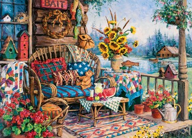Wonder Forge Country Hideaway 1000 Piece Jigsaw Puzzle for Adults   Unique, Perfectly-Fitting Pieces   Fun, Vibrant Imagery   Amazon Exclusive