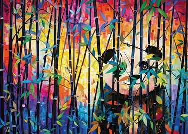 Wonder Forge Peekaboo Panda 1000 Piece Jigsaw Puzzle for Adults   Unique, Perfectly-Fitting Pieces   Fun, Vibrant Imagery   Amazon Exclusive