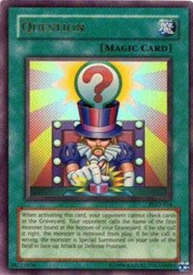 Yu-Gi-Oh! - Question (PGD-104) - Pharaonic Guardian - 1st Edition - Ultra Rare