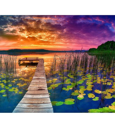 Puzzles for Adults 1000 Pieces - 20x30 in HD Quality Landscape 1000 Piece Puzzle for Adults &amp; Families   Sturdy 2mm Adult Puzzle Pieces   8 Jigsaw Puzzles Saver Sheets &amp; Full-Sized 1:1 Poster Included