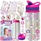 PURPLE LADYBUG Decorate Your Own Water Bottle Kits for Girls - 5 6 7 8 Year Old Girl Gifts, Girl Birthday Easter Gifts for Kids, Arts and Crafts for Kids Ages 6-8 Girls Water Bottles for School Girls