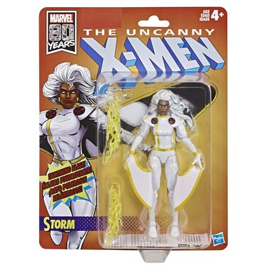 Marvel Retro 6 Inch Scale Fan Figure Collection Storm X-Men Action Figure Toy, Super Hero Collectible Series, for Kids Ages 4 and Others