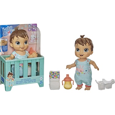 Baby Alive Baby Gotta Bounce Doll, Bunny Outfit, Bounces with 25+ SFX and Giggles, Drinks and Wets, Brown Hair Toy for Kids Ages 3 and Up