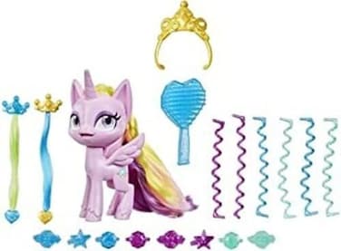 My Little Pony Best Hair Day Princess Cadance - 5-Inch Hair-Styling Pony Figure with 17 Hair Play Accessories, Ages 4 and Up