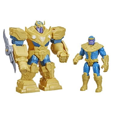 Marvel Avengers Mech Strike 17.5-cm Action Figure Toy Infinity Mech Suit Thanos and Blade Weapon for Children Aged 4 and Up F02645L1