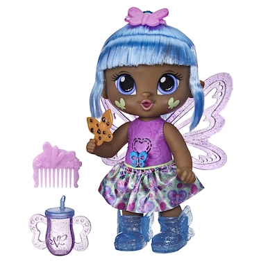 Baby Alive Glo Pixies Doll, Gigi Glimmer, Interactive 10.5-inch Pixie Doll Toy for Kids 3 and Up, 20 Sounds, Glows with Pretend Feeding