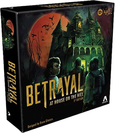 Avalon Hill Hasbro Gaming Betrayal at The House on The Hill 3rd Edition Cooperative Board Game,Ages 12 and Up,3-6 Players,50 Chilling Scenarios