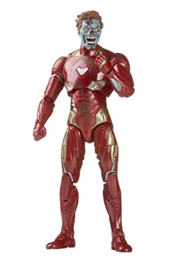 Marvel Legends Series MCU Disney Plus What if Zombie Iron Man Action Figure 6-inch Collectible Toy, 4 Accessories, Multicolor