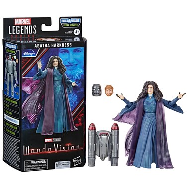 Marvel Legends Series Agatha Harkness, WandaVision Collectible 6-Inch Action Figures, Ages 4 and Up