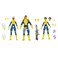 Marvel Legends Series Forge, Storm, &amp; Jubilee X-Men 60th Anniversary Action Figure Set, 6-Inch Action Figures