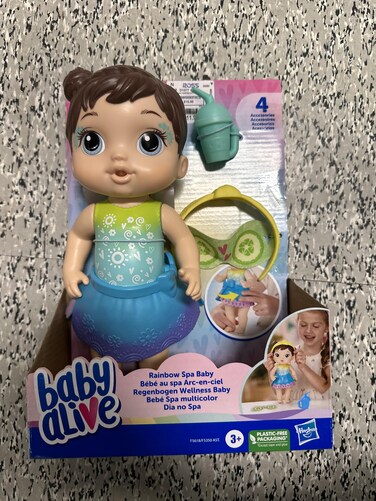 Baby Alive Rainbow Spa (Brown Hair)
