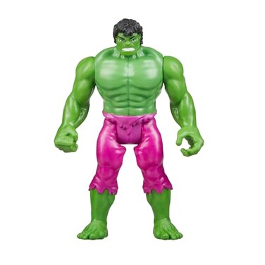 Marvel Legends Series Retro 375 Collection Hulk 3.75-Inch Collectible Action Figures,Toys for Ages 4 and Up
