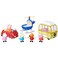 Peppa Pig Peppa's Little Vehicle Playset for Girls and Boys, Includes Helicopter, Camper, and Car, and 5 Figures Set, Preschool Toys, Ages 3+ (Amazon Exclusive)
