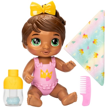 Baby Alive Shampoo Snuggle Sophia Sparkle Brown Hair 11 Inch Water Baby Doll Playset, Toys for 3 Year Old Girls &amp; Boys &amp; Up