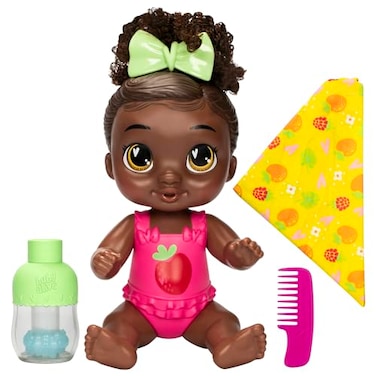 Baby Alive Shampoo Snuggle Berry Boo Black Hair 11 Inch Water Baby Doll Playset, Toys for 3 Year Old Girls &amp; Boys &amp; Up