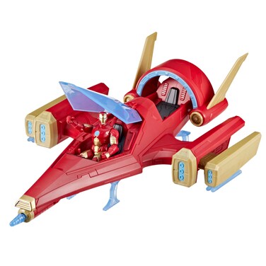 Marvel Avengers Epic Hero Series Iron Man Repulsor Blast Battle Jet, 4-Inch (10 cm) Vehicle &amp; Action Figure Set, Super Hero Toys, Kids Ages 4 &amp; Up