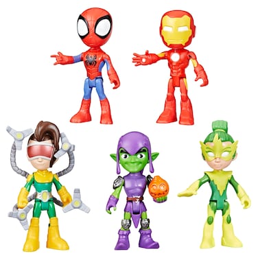 Spidey and his Amazing Friends Marvel, Friends &amp; Foes Pack, 5 Action Figures, 4-Inch, Preschool Super Hero Toys for Kids Ages 3 and Up (Amazon Exclusive)