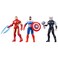 Marvel Avengers Epic Hero Series Team-Up Gift Pack, 4-Inch-Scale (10cm) Captain America, Thor, Iron Man Action Figures, Toys for Kids Ages 4 and Up