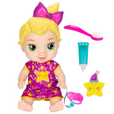 Baby Alive Lil Dreamer LaLa GooGoo Sleepy Baby Doll Set, Blonde Hair, Fun Sleepover Theme, Preschool Toys for Girls &amp; Boys 3 Years &amp; Up