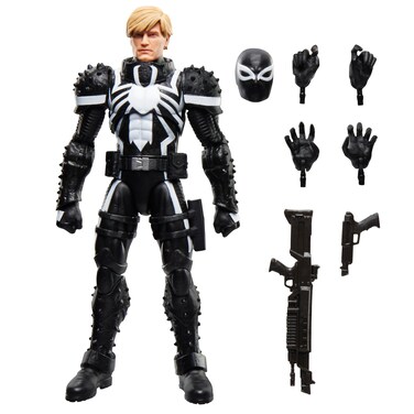 Marvel Legends Series Agent Venom (Flash Thompson), Retro Comics Collectible 6-Inch Scale Action Figure