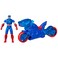 Marvel Avengers Epic World of Action Captain America Shield-Shot Cycle, 4-Inch (10 cm) Figure &amp; Toy Motorcycle Playset, Super Hero Toys for Kids, 4+