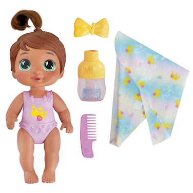 Baby Alive Shampoo Snuggle Sophia Sparkle Brown Hair 11 Inch Water Baby Doll Playset, Toys for 3 Year Old Girls &amp; Boys &amp; Up