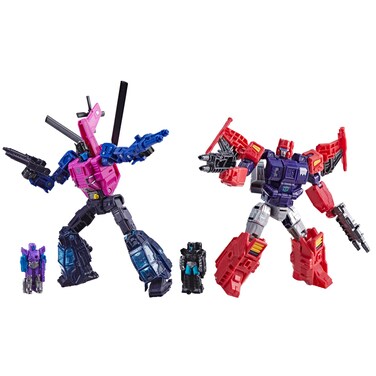 Transformers Age of The Primes Wreck &#39;n Doom Collection Topspin vs Spinister 5.5-inch Converting Action Figure 2-Pack, Robot Toys, Ages 8+ (Amazon Exclusive)