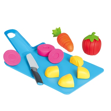 Casdon Joseph Joseph Toys - Chop2Pot - Super Safe Kitchen Playset for Kids with Foldable Chopping Board &amp; Choppable Play Food - For Children Aged 2+