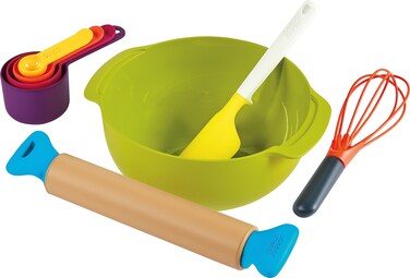 Casdon Joseph Joseph Bake   Toy Kitchen Baking Set for Children Aged 3 Years &amp; Up   Includes Moving Rolling Pin for Imaginative Play!