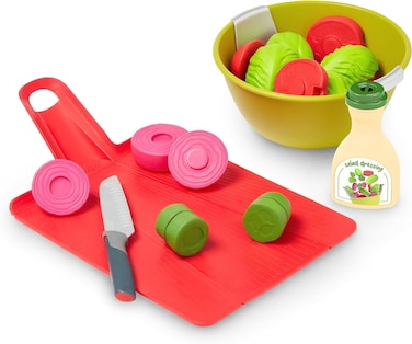 Casdon Joseph Joseph Toys - Chop2Pot - Super Safe Kitchen Playset for Kids with Foldable Chopping Board &amp; Choppable Play Food - For Children Aged 2+