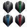 RED DRAGON Hardcore Radical Flash Design Dart Flight Selection Pack - 4 Sets Per Pack (12 Dart Flights in Total)