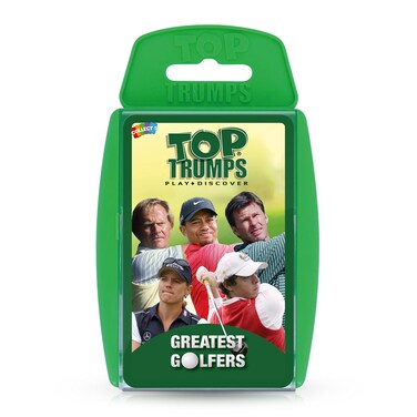 Top Trumps Card Game Greatest Golfers - Family Games for Kids and Adults - Learning Games - Kids Card Games for 2+ Players - Kid War Games - Card Games for Families - Card Wars - for 6 Plus Kids